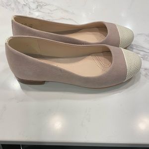 Clarks Grey Suede Flats